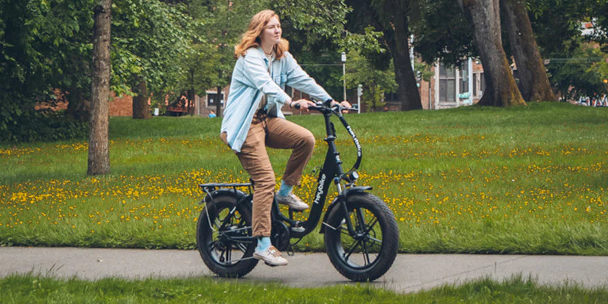 Heybike Ranger - woman riding