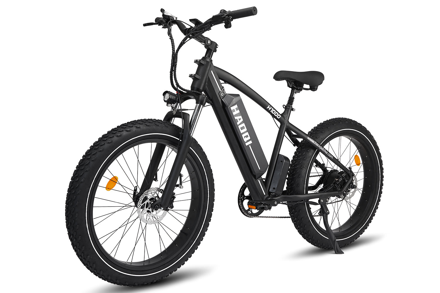 leitner electric bicycle HAOQI Orange Leopard Pro Commuting cruiser Electric Fatbike | 750W Rated Motor | 80 Miles Range