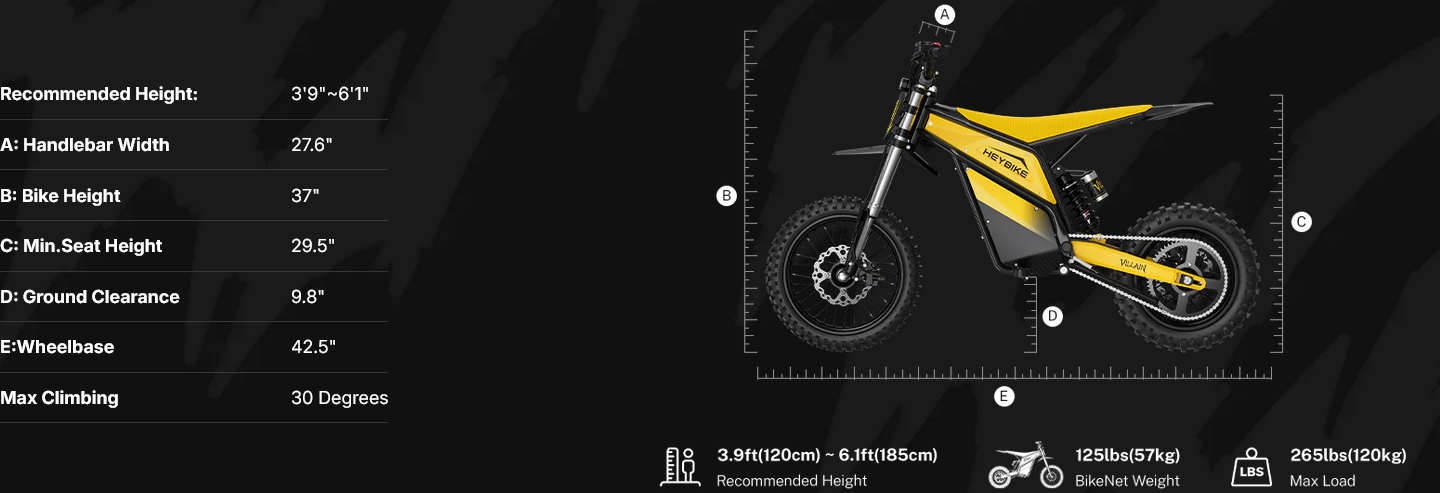 Heybike Villain Electric Dirt Bike